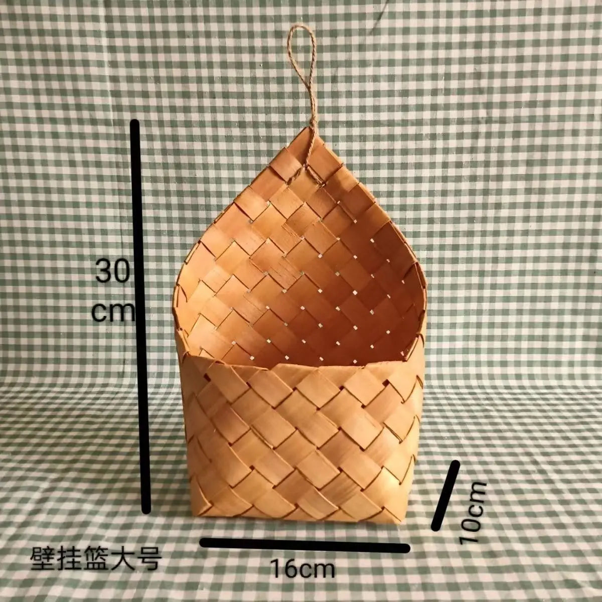 panier suspendu tressé naturel rustique boho chic cordelette paniers muraux rangement decorationintérieur