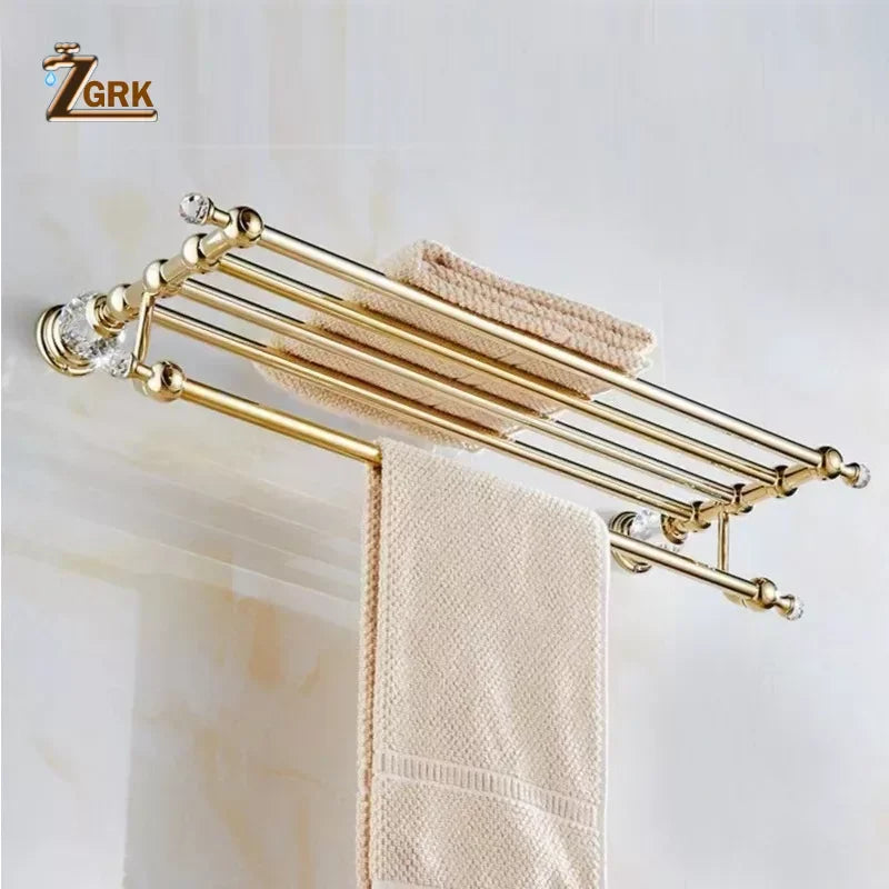 ensemble porte serviettes or élégant porte savon porte serviettes triple barre brosse wc accessoires