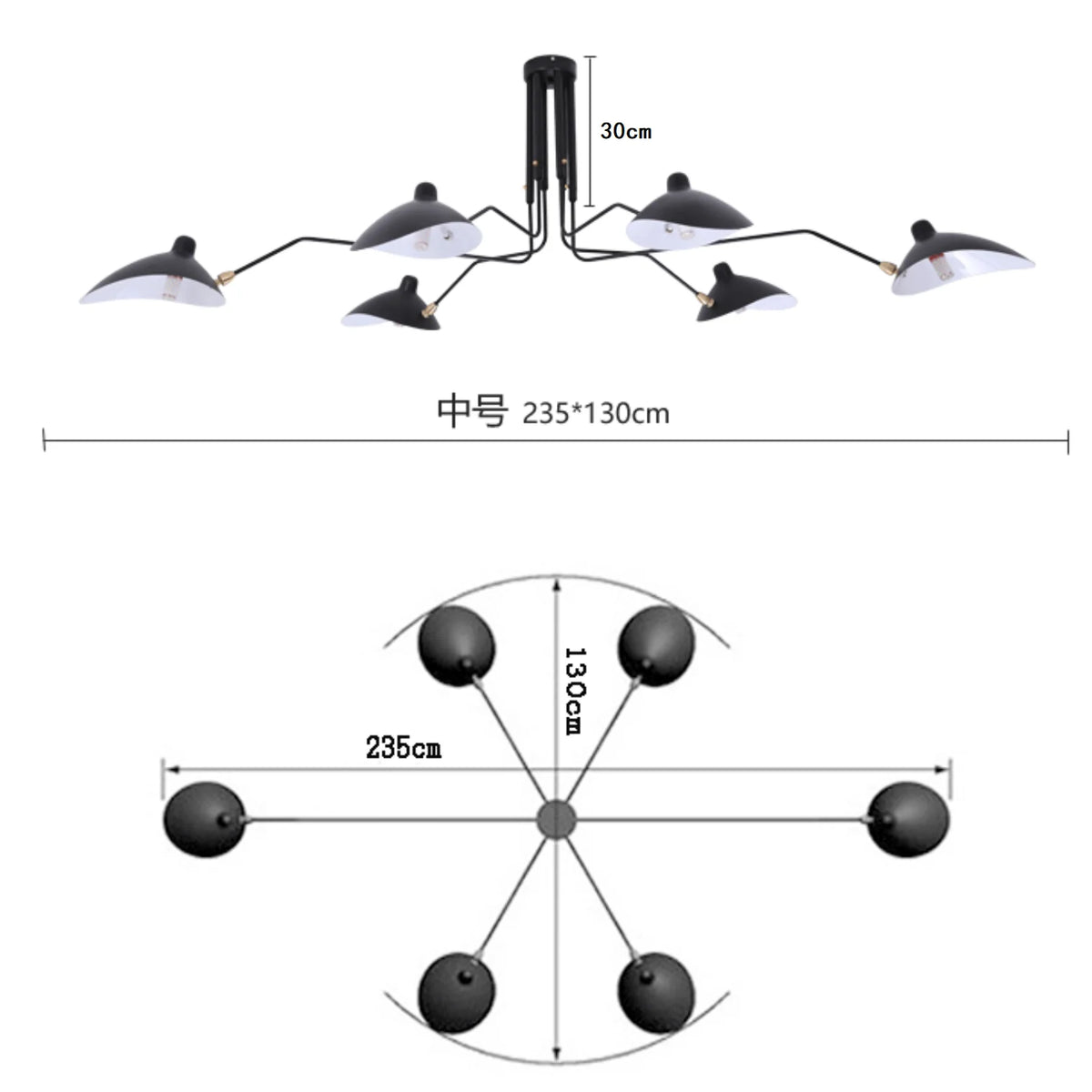 lampe suspension moderne noire dorée fixations vis incluant ampoule câble électrique
