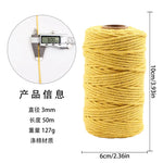 corde coton tressée 50mètres vert rose beige simple déco mariage fête nhà cửa