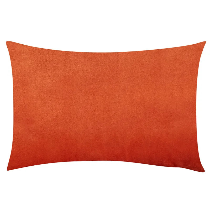 housse coussin velours uni 30x50 cm décoration salon canapé chambre moderne couleur violette