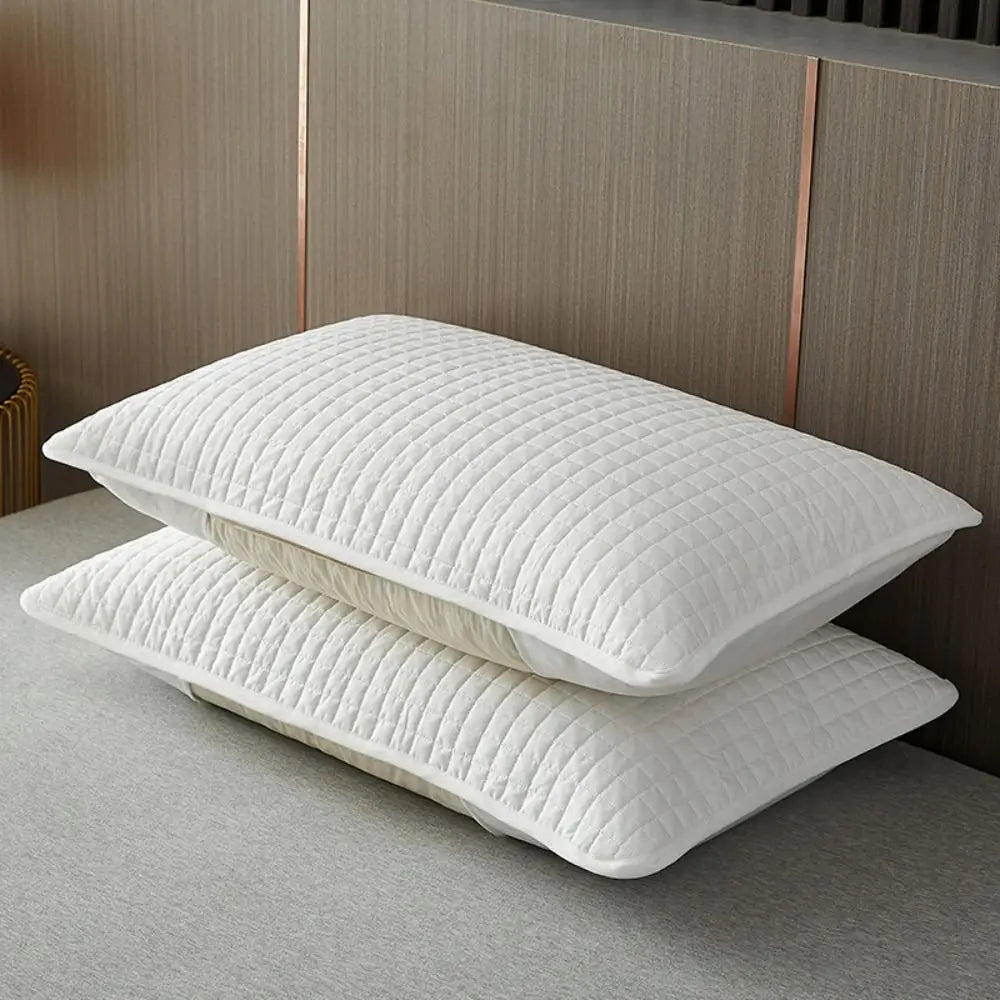 housse coussin moderne motif géométrique gris bleu clair rose pâle non toxique imperméable anti