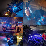 lampe flexible voiture 12v led blanc translucide moderne adhésif 30cm 45cm 60cm