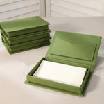 boîtes bijoux réutilisables velours opaques vert olive blanc classiques
