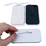 électrodes électrostimulation adhésives blanches 20 pièces thérapie micro perforées rechargeables