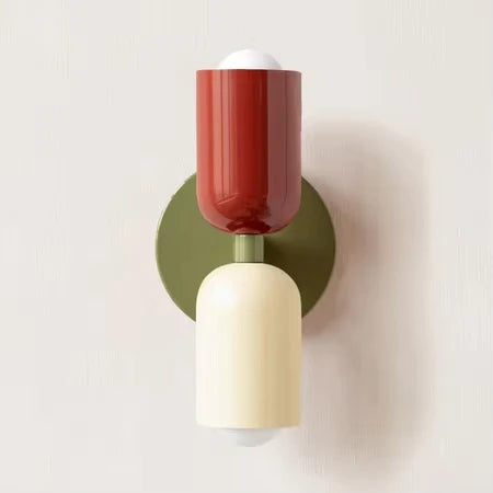 applique murale moderne led vert rouge beige noir éclairage quotidien minimaliste fixée mur