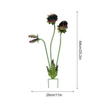 plantes artificielles fleurs dents feuilles vert rouge moderne designextérieur jardin festival