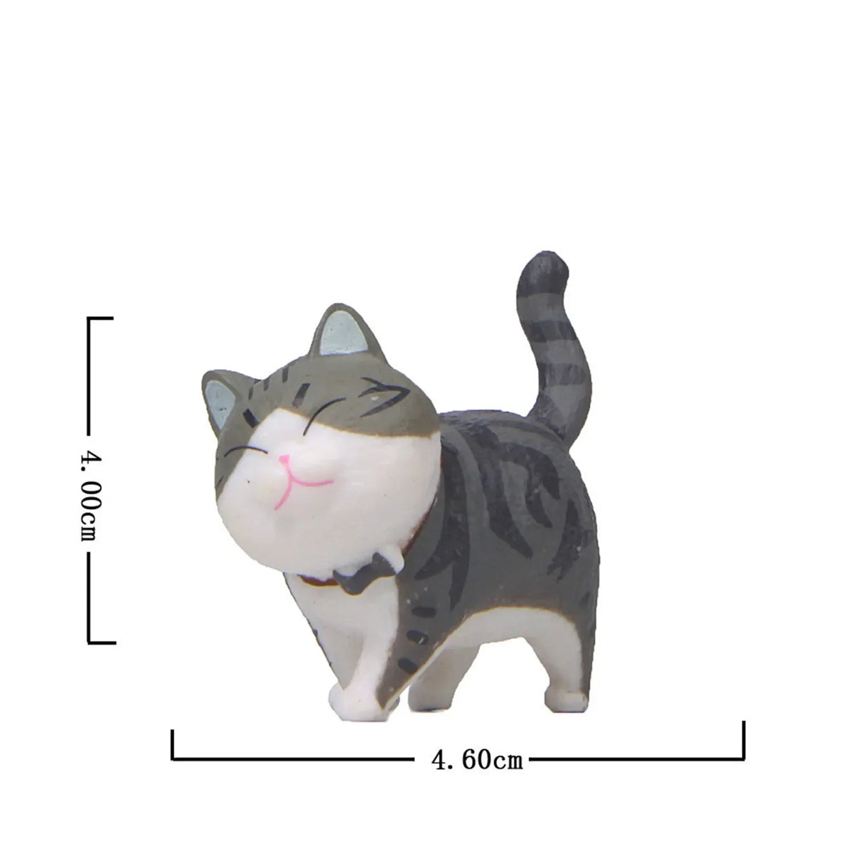 figurines chats cartoon mignon colliers gris noir blanc orange bébé animaux