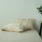 lot draps lit unis vert pastel coton doux moderne chambre maison