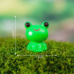 miniatures animaux cartoon blanc rose vert jaune gris bleu marron