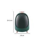 boîte rangement cosmétique transparente moderne verre vert blanc produits cosmétiques grande capacité poignée pivotante