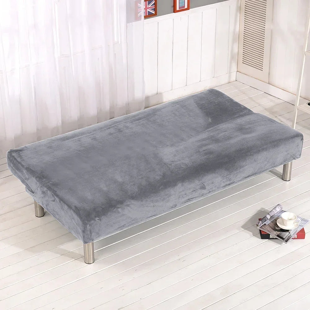 housse canapé velours gris extensible canapé lit futon moderne lavable amovible