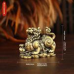 statuettes animales dorées statuette crocodile détaillée artisanat métal feng shui décoration intérieure ornement maison