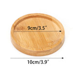supports plantes assiettes rondes ovales bois naturel moderne minimaliste