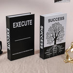 décoration intérieure livre minimaliste arbre texte noir blanc moderne