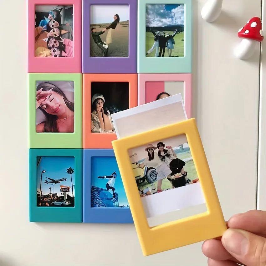 cadres photo magnétiques colorés modernes instantanés polaroid affichage décoration photos