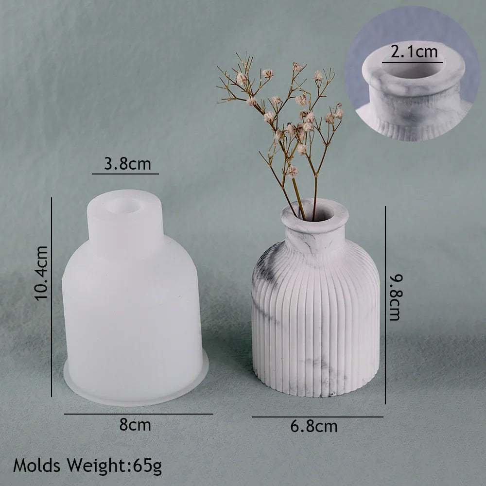 vases céramique blancs vases silicone tubes essai plateau compartiments hydroponiques fleurs modernes