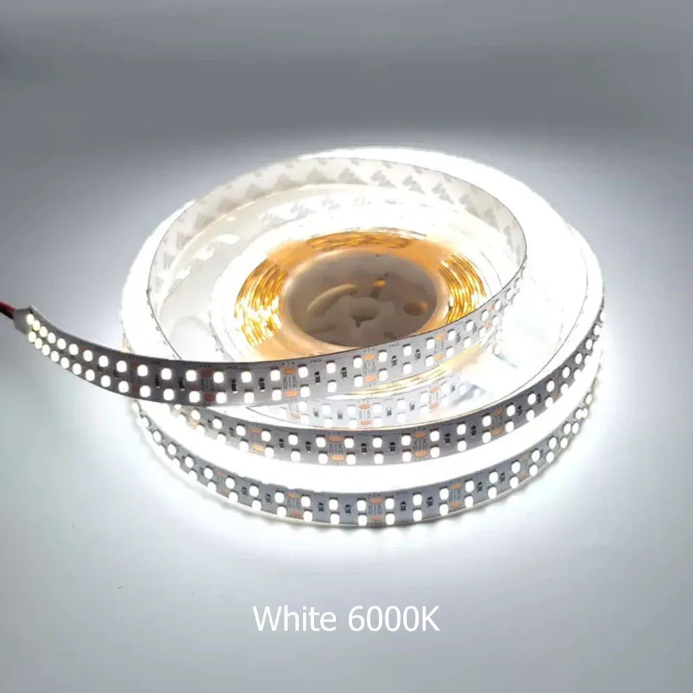 ruban led blanc moderne 24v 10000k 240leds/m adhésif carrés jaunes