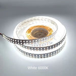 ruban led blanc moderne 24v 10000k 240leds/m adhésif carrés jaunes