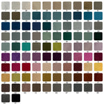 Options de personnalisation rideau velours bleu