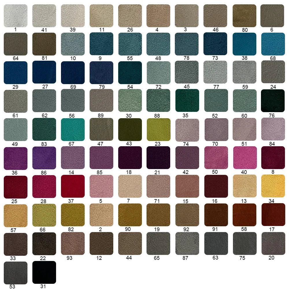 Options de personnalisation rideau velours bleu