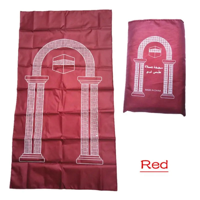 tapis prière islamique imperméable cuir couleur noire bleue rouge moderne