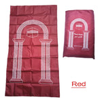 tapis prière islamique imperméable cuir couleur noire bleue rouge moderne