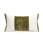 coussins brodés bambou blanc vert olive nordique contemporain décoration maison voiture