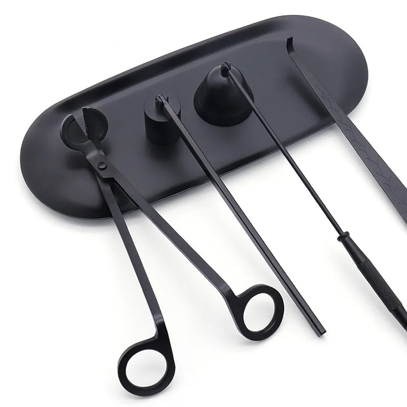 pince épaisseur variable métal noir moderne motifs géométriques boîte rangement outil fabrication bougies gadget