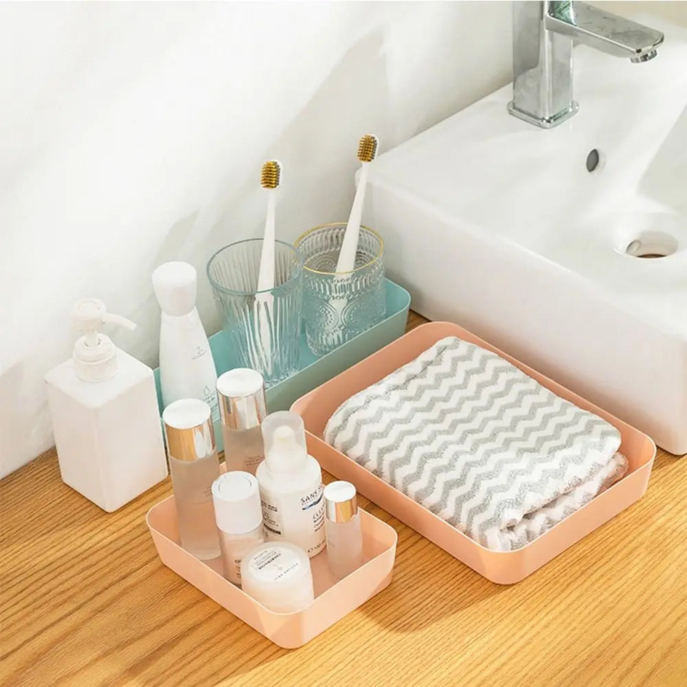 boîtes rangement blanc gris bleu rose modernes empilables lisses opaques cosmétiques bijoux