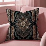 housse coussin bohème imprimé motif floral géométrique rouge bleu beige noir opacité traditionnel maison