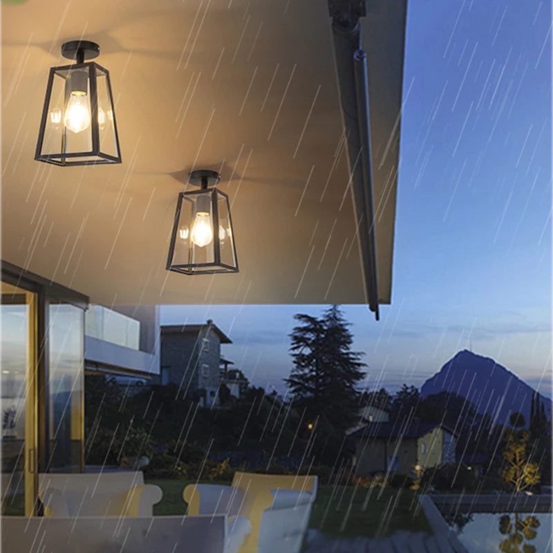 lampe suspension moderne noire transparente fixée mur éclairage quotidien led interrupteur bouton