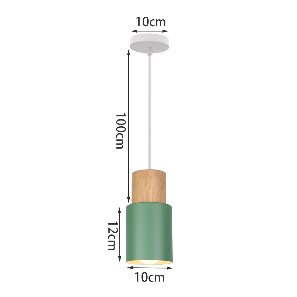 suspension lumineuse moderne vert conique câble suspendu salon chambrehôtel