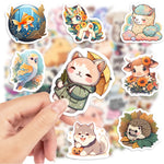sticker dessin animé animal mignon moderne multi couleur adhésif décoration bricolage carnet bouteille ordinateur