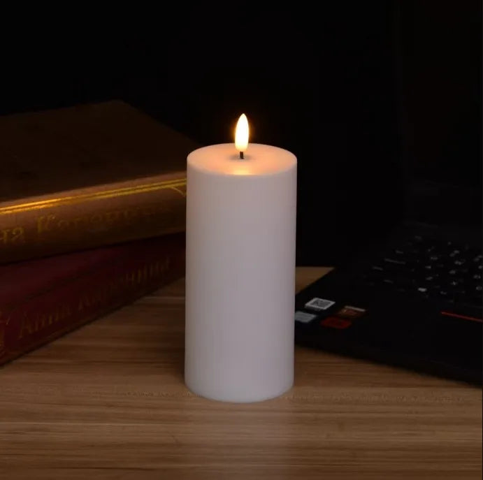bougies led sans flamme étanches réglables modernes fêtes événements camping 30cm 50000 heures
