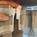 crochets rideau blancs modernes durables facile accessoires rideau lisses opaques