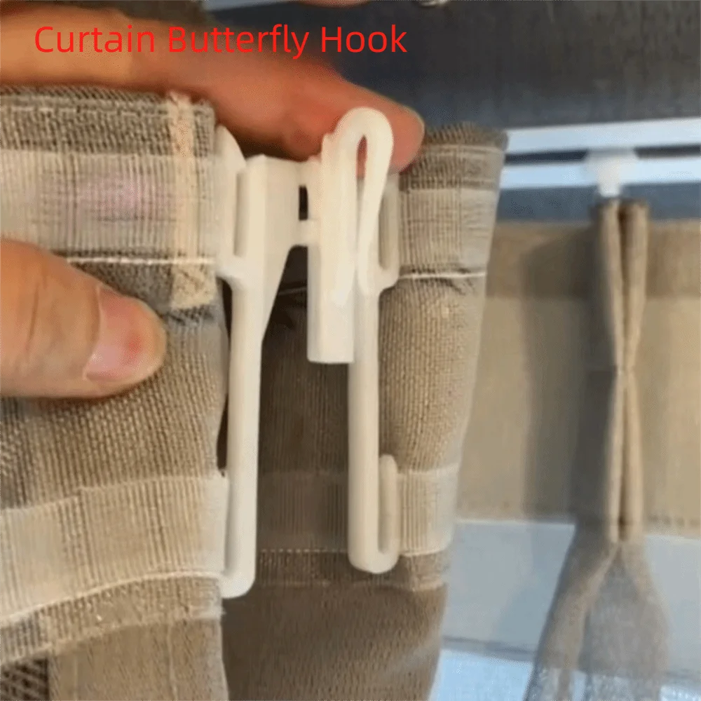 crochets rideau blancs modernes durables facile accessoires rideau lisses opaques