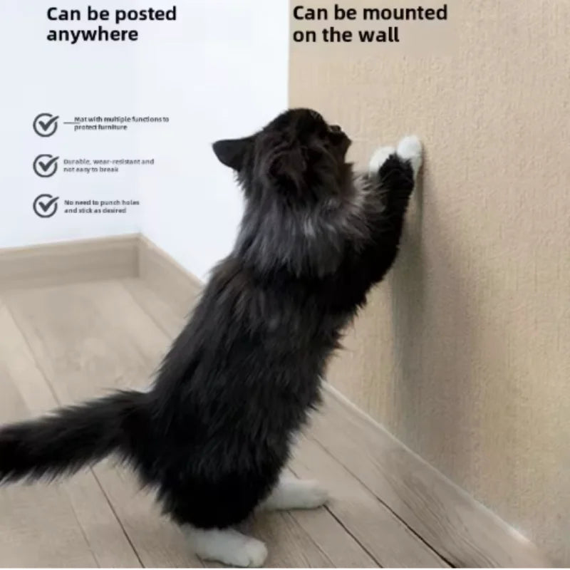 sticker adhésif anti griffure protection canapé moderne tissu motifs chats couleur beige noir gris