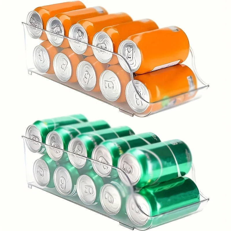 boîtes rangement transparentes modernes pieds réfrigérateur canettes bouteilles alimentaires organisateur