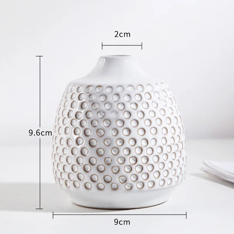 vase moderne blanc rayures minimalistes deco intérieur plante artificielle porcelainemodele unique