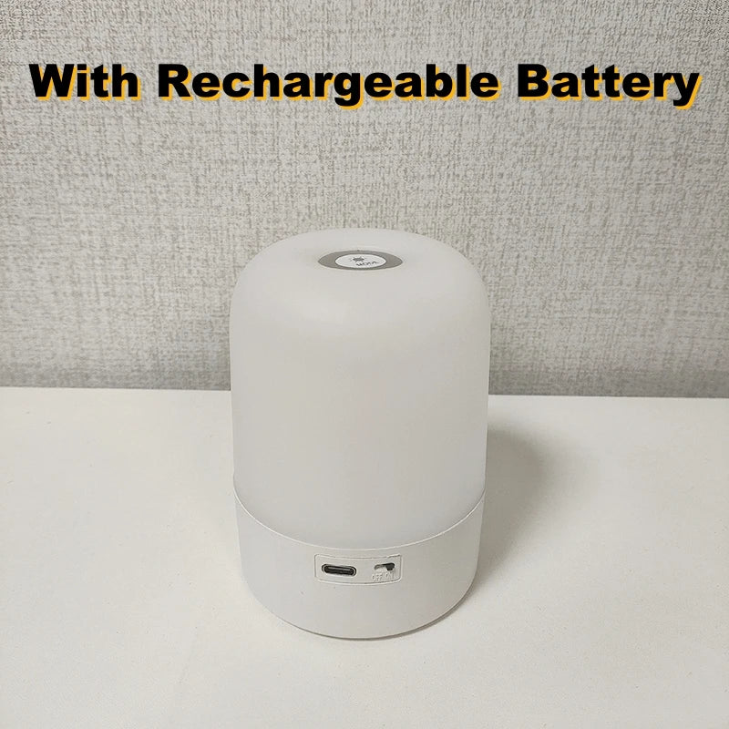 lampe tactile rechargeable led blanc moderne sans fil usb ambiance chambre table