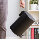 Poubelle à pédale 8 litres noir Ombre Interieur