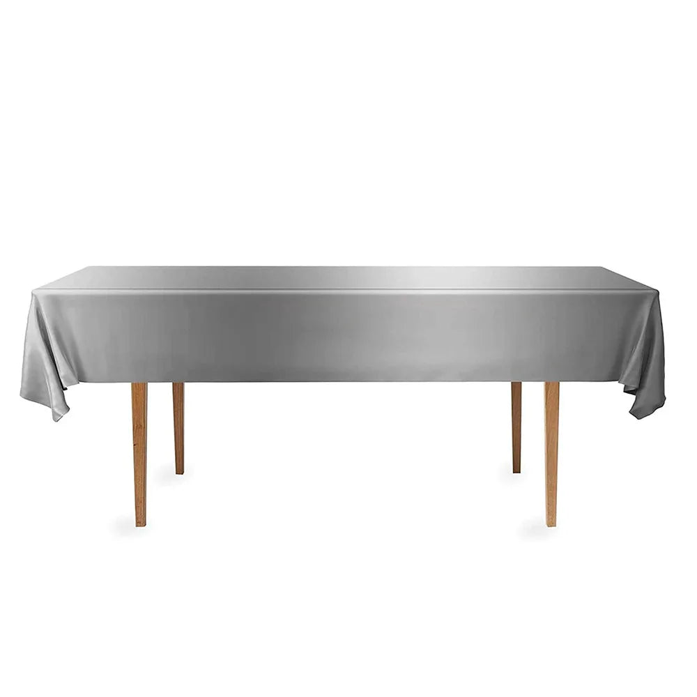 nappes jetables table blanc noir anniversaire mariage fêtes lisses opaques PVC modernes