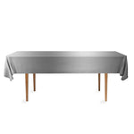 nappes jetables table blanc noir anniversaire mariage fêtes lisses opaques PVC modernes