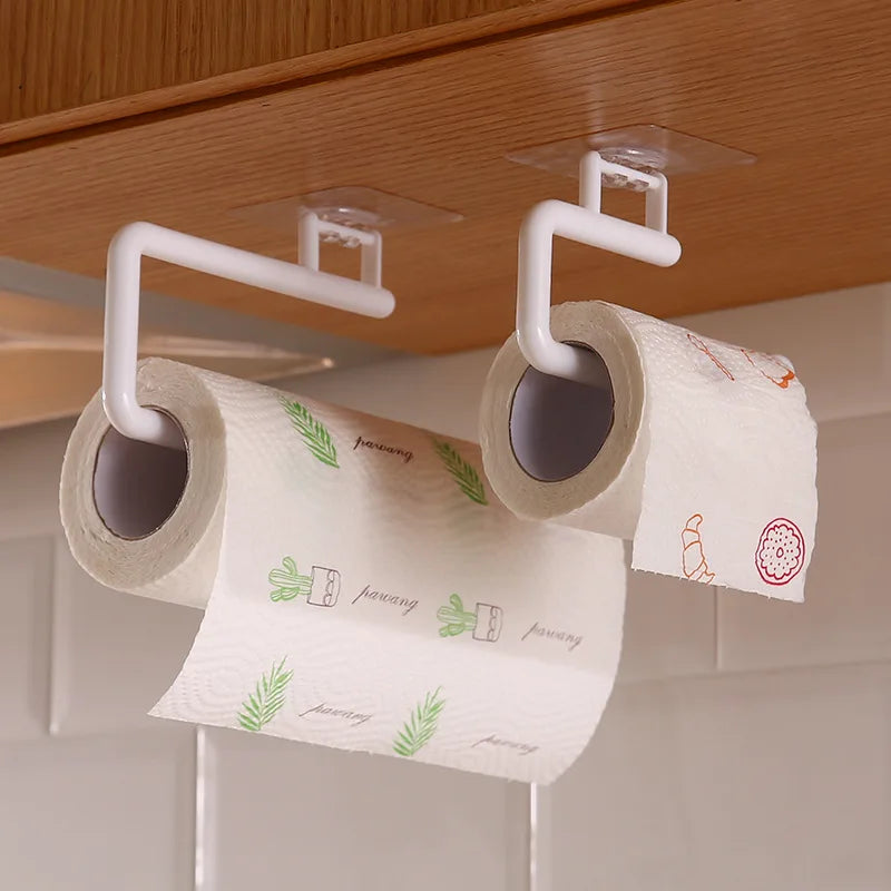 porte serviettes suspendus moderne bleu clair beige rose motifs zigzag adhésif réutilisable plastique