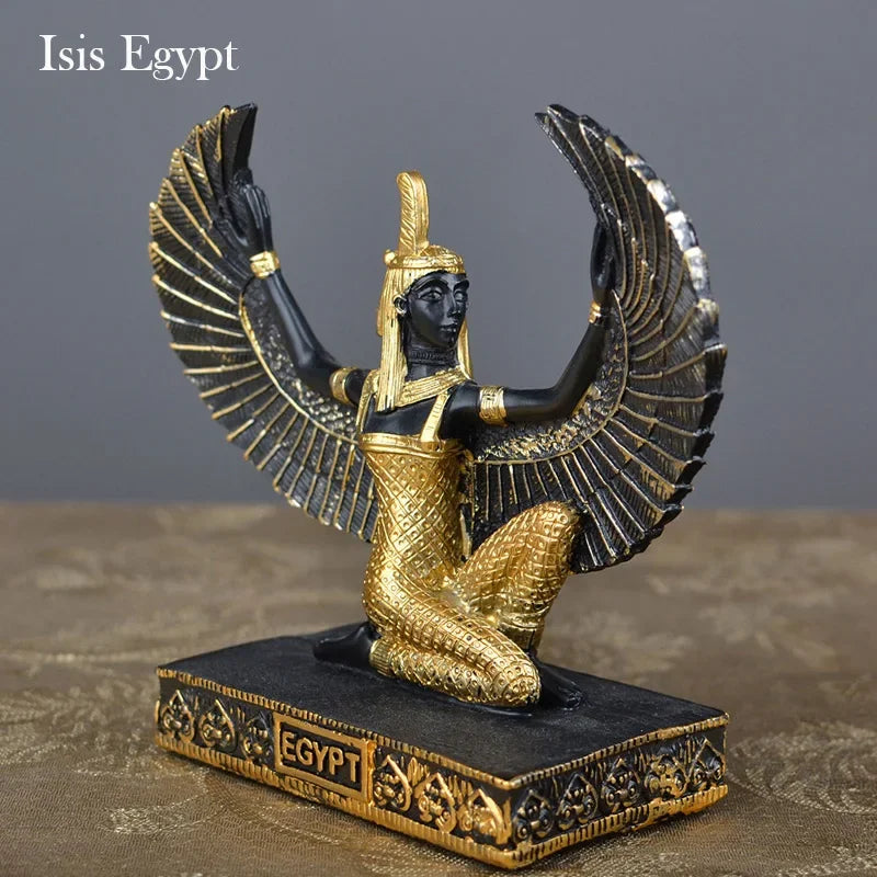 statues decoratives egyptiennes or pyramide obelisque isis ancien maison