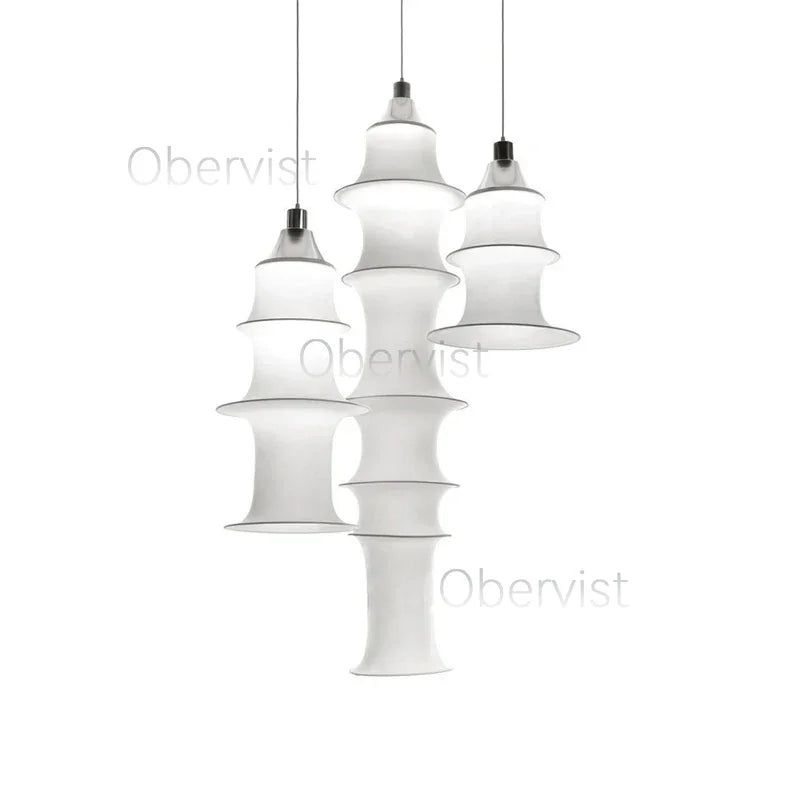 suspension lumineuse conique moderne blanc opac certifiée énergétique flux lumineux câbles suspendus facile