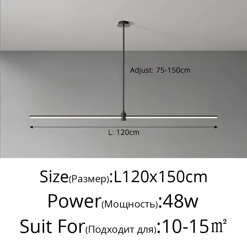 lampe suspendue moderne minimaliste aluminium blanc noir luminaire salon cuisine intérieur led