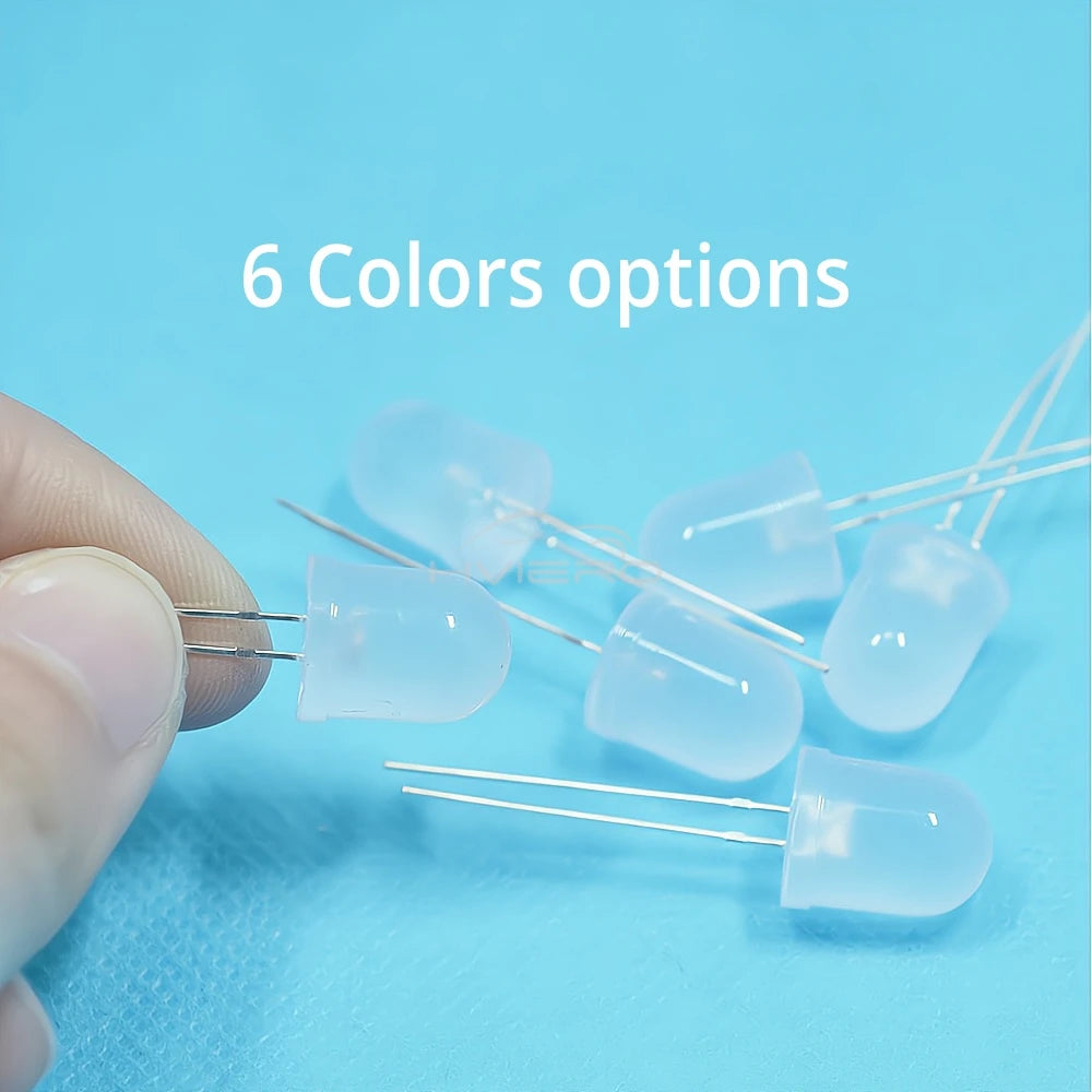 Diodes LED ultra lumineuses 10mm blanc rouge vert bleu jaune 250PCS 50PCS eclairage bricolage