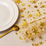 nappe décorative or étoiles transparente mariage festif moderne élégante occasion événement festive